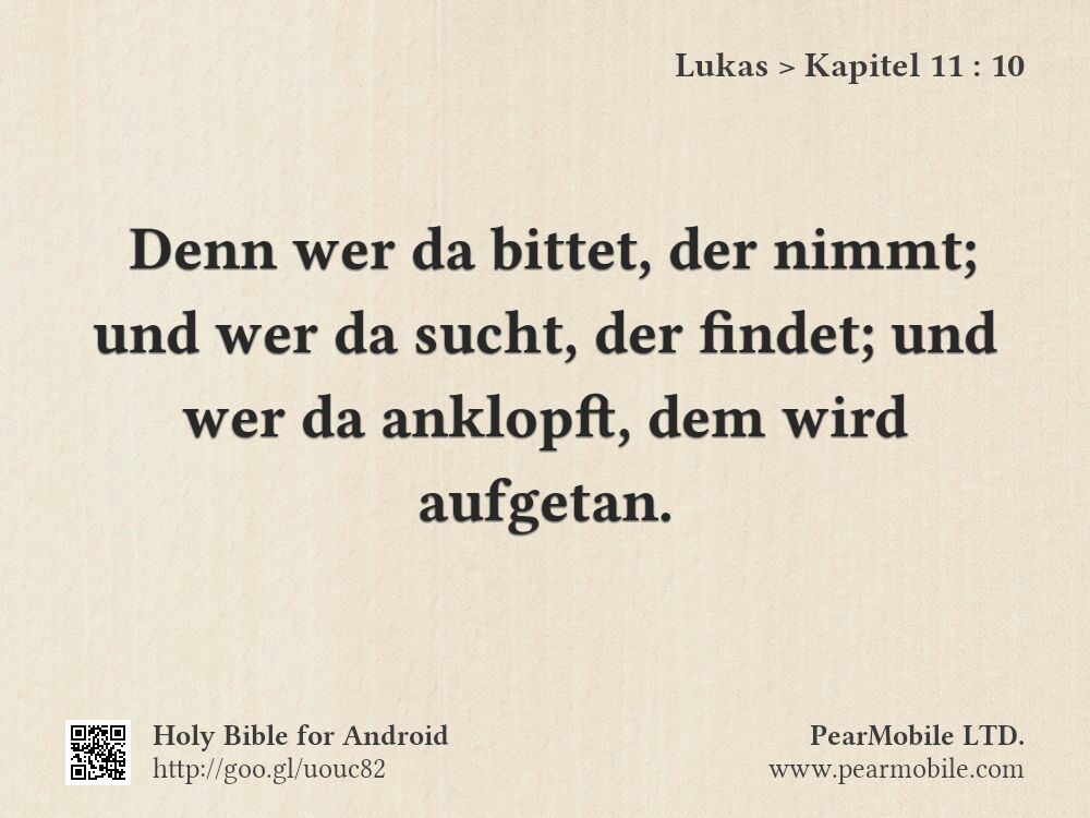 Lukas, Kapitel 11:10